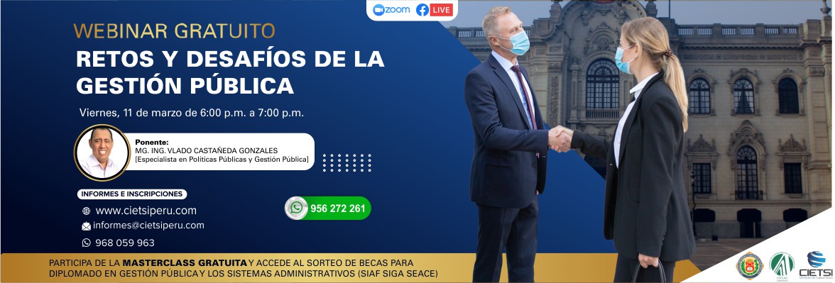 WEBINAR RETOS Y DESAFÍOS DE LA GESTIÓN PÚBLICA 2022